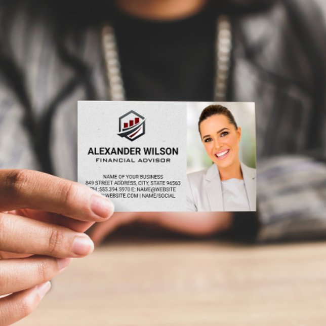 Pub Graph-Logotyp | Ekonomisk rådgivare Visitkort (Skapare uppladdad)