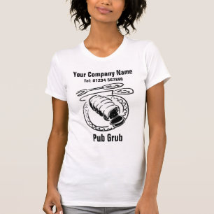 Pub Grub Illustration för att anpassa T Shirt