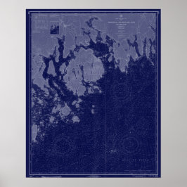 Pub hamnberget Desert ME Karta Nautical Chart Art Poster