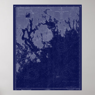 Pub hamnberget Desert ME Karta Nautical Chart Art Poster