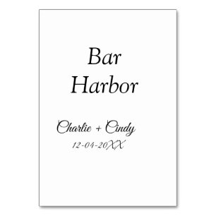 Pub Harbour bachelorette Party bridesmaid bröllop Bordsnummer