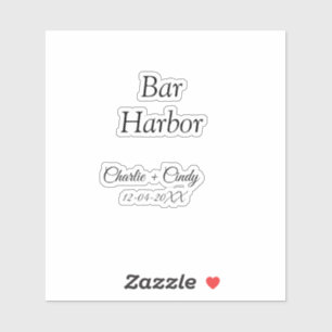 Pub Harbour bachelorette Party bridesmaid bröllop  Klistermärken