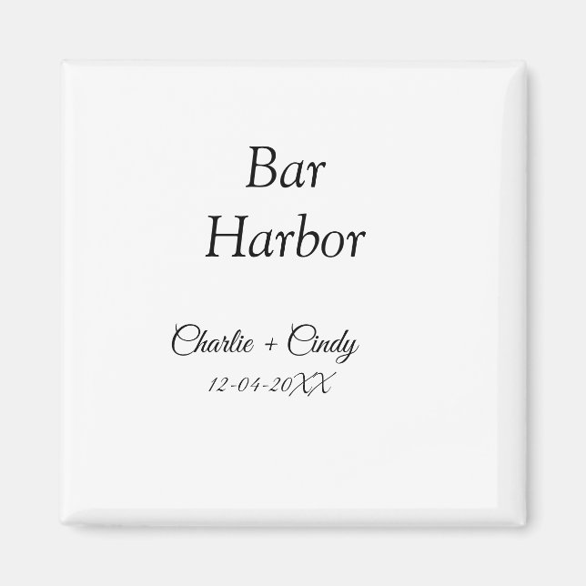 Pub Harbour bachelorette Party bridesmaid bröllop  Magnet (Framsidan)