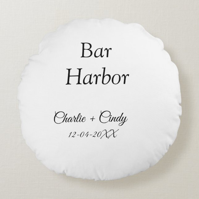 Pub Harbour bachelorette Party bridesmaid bröllop  Rund Kudde (Framsidan)