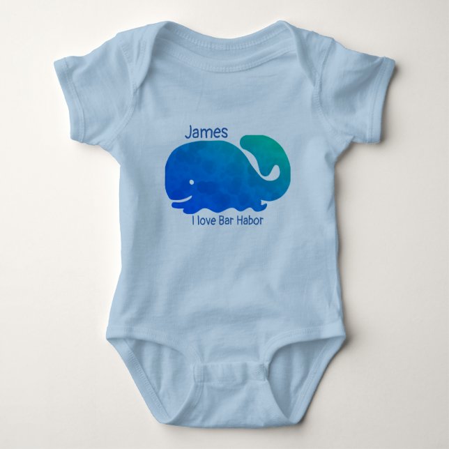 Pub Harbour Maine Baby Bodykostym T Shirt (Framsida)
