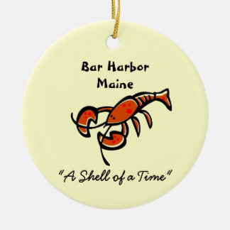 Pub Harbour Maine Lobster Ceramic Ornament