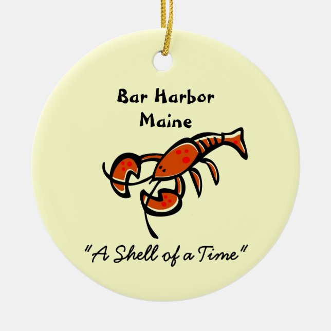 Pub Harbour Maine Lobster Ceramic Ornament (Framsidan)