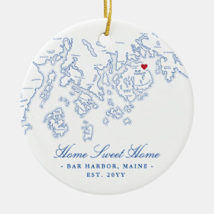 Pub Harbour Maine Ornament - Home Sweet Home