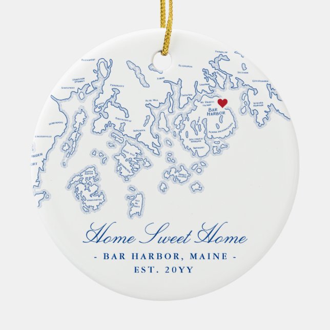 Pub Harbour Maine Ornament - Home Sweet Home (Framsidan)