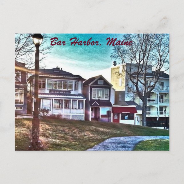 Pub Harbour, Maine Vykort (Framsida)