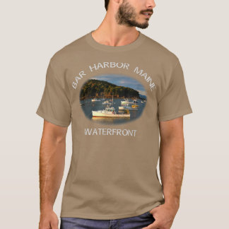 Pub Harbour, Maine Waterfront Souvenir T Shirt