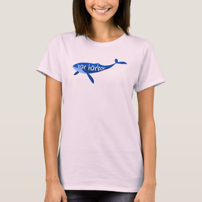 Pub Harbour Maine Whale T Shirt (Framsida)