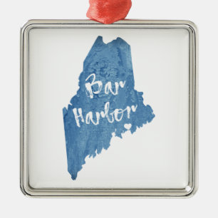 Pub Harbour Maine Wood Grain Julgransprydnad Metall