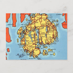 Pub Harbour - Mt Desert Island Vykort