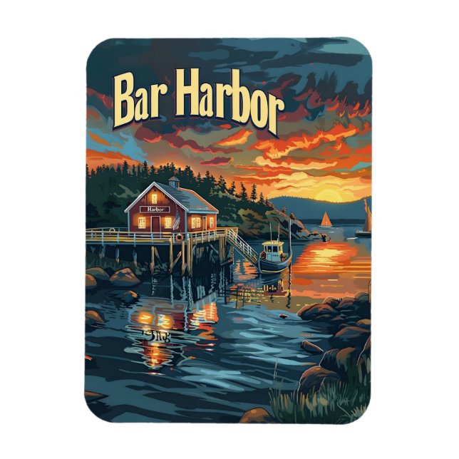Pub Harbour Vintage Magnet (Vertikal)