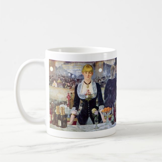 Pub i Foliesen-Bergere av Edouard Manet Kaffemugg (Vänster)