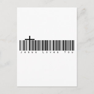 Pub-kod Jesus Kärlek You Vykort