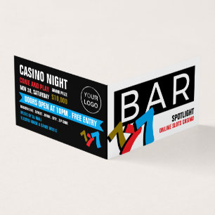 Pub-kortplatsen Maskin, Casino Manager-detaljinfor Visitkort