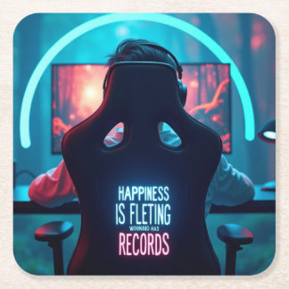 Pub Mat: Vinnaren har noteringar Underlägg Papper Kvadrat