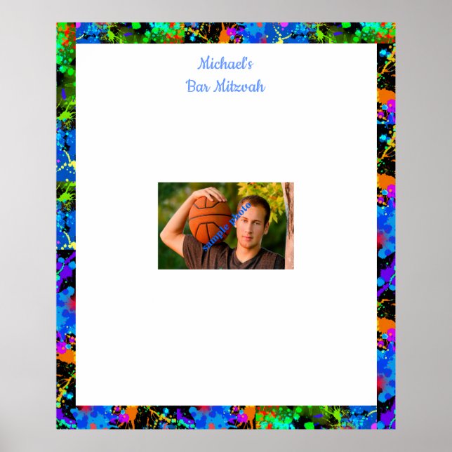 Pub Mitzvah, Anpassningsbar, fotoskylt Poster (Framsidan)