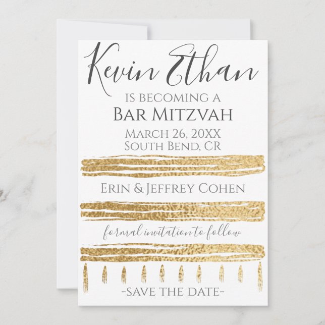 Pub Mitzvah Bat mitzvah Spara datum Spara Datumet (Framsida)