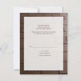 Pub Mitzvah Bimah Movie OSA Reply Card