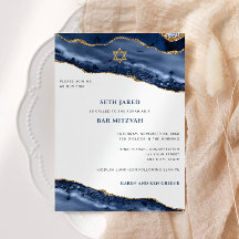 Pub Mitzvah, Blå och Guld Agate Gräns