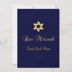 Pub Mitzvah/black/guld/diy bakgrund färg Inbjudningar