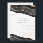 Pub Mitzvah Black och Guld Agate Gräns Modern och Inbjudningar<br><div class="desc">Den här moderna designen har ett vackert svart och guld agate gräns och anpassningsbarna på framsidan och baksidan om det behövs. Använda mallformuläret för att lägga till texten. Du kan öppna de avancerade redigeringsmenyerna med hjälp av Design Verktyg och ändra typsnitt,  färg och layout.</div>