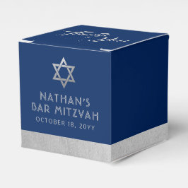 Pub Mitzvah Blue & Silver Rand Modern favoritruta Presentaskar