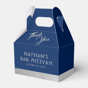 Pub Mitzvah Blue & Silver Tack Presentaskar
