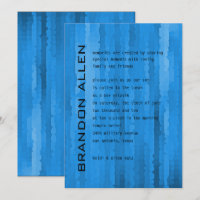 Pub Mitzvah Blue Techno Streaks