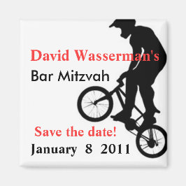 Pub Mitzvah BMX Spara datumet Magnet
