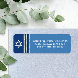 Pub Mitzvah Bold Blue Silver Tallit Returadress Returadress Etikett
