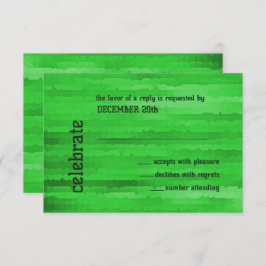 Pub Mitzvah Bright Grönt Techno Streaks Inbjudningar