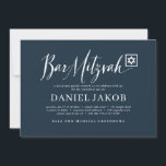 Pub Mitzvah Classic-skript Modern typografi Inbjudningar<br><div class="desc">Består av lekfullt skript och serif-typografi. Allt mot en bakgrund av vit bakgrund. 

Detta är designad av Select Party Supplies,  exklusiv för Zazzle.

Finns här:http://www.zazzle.com/store/selectpartysupplies</div>