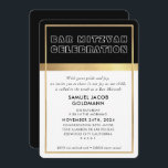 PUB MITZVAH coola rymmer modern svart guld ram Inv Inbjudningar<br><div class="desc">genom kat masard >> kat@simplysweetPAPERIE.com << Kärlek i designen, men vill se vissa ändringar - ett annat färg-schema, produkt, lägg till ett foto eller anpassad för ett annat tillfälle - ingen oro kontaktar mig bara via e-post - jag är lycklig för att hjälpa till! - - - - - -...</div>