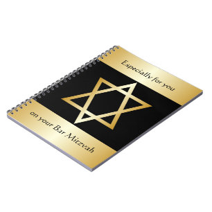 Pub Mitzvah Design Anteckningsbok Med Spiral