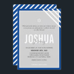 PUB MITZVAH, det moderna namn grått-royalet blått  Inbjudningar<br><div class="desc">genom kat masard >> kat@simplysweetPAPERIE.com << CONTACT ME för anpassningsbar eller för att lägga till linjer i Hebrew Kärlek, men vill se vissa ändringar - ett annat färg-schema, produkt, foto eller anpassad för ett annat tillfälle - ingen oro kontaktar mig bara - jag är lycklig för att hjälpa till! -...</div>