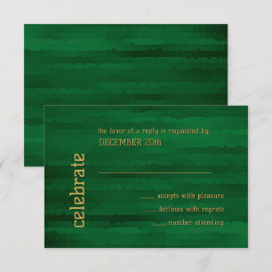 Pub Mitzvah Emerald Grönt Techno Streaks OSA Inbjudningar