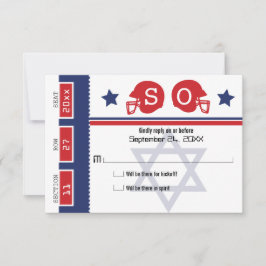 Pub Mitzvah Football Biljett OSA Kort