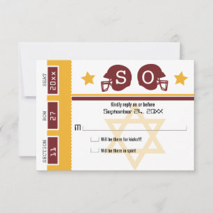 Pub Mitzvah Football Biljett OSA Kort