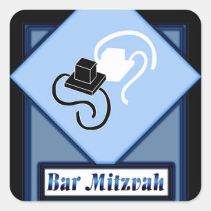 Pub Mitzvah Fyrkantigt Klistermärke