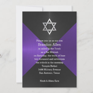 Pub Mitzvah Geometric Background Inbjudningar