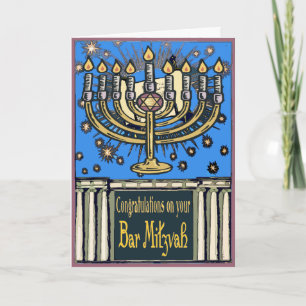 Pub Mitzvah Grattisar Kort