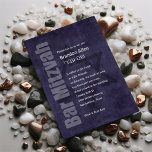 Pub Mitzvah Grunge Plum Inbjudningar<br><div class="desc">Pub Mitzvah och Bat mitzvah inbjudan är designade av Umua. Tryckt och avsänt av Zazzle eller dess partner.</div>