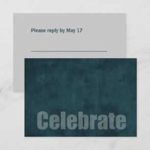 Pub Mitzvah Grunge Teal OSA kort