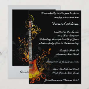Pub Mitzvah Guitar-inbjudan Inbjudningar