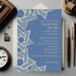 Pub Mitzvah Guld David stjärna på valfri Färg Inbjudningar<br><div class="desc">Pub Mitzvah och Bat mitzvah inbjudan är designade av Umua. Tryckt och avsänt av Zazzle eller dess partner.</div>