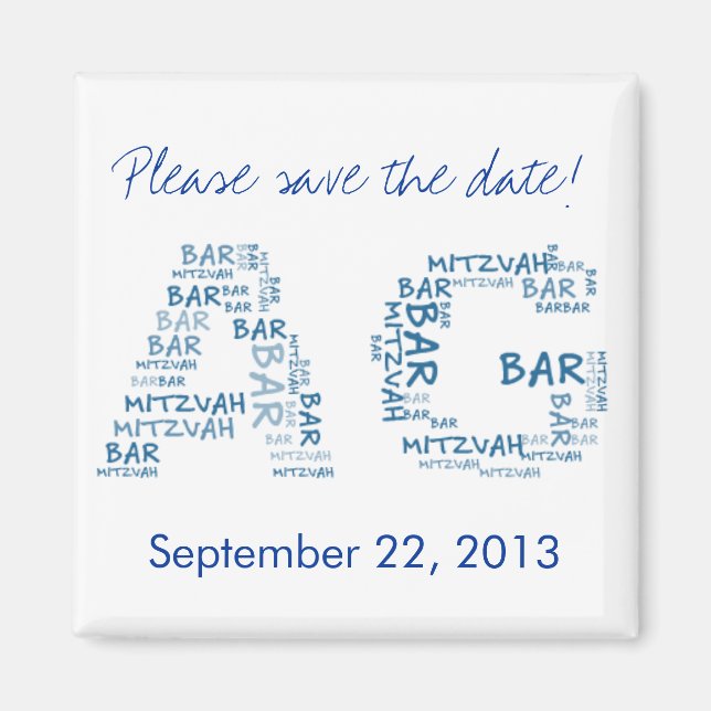 Pub Mitzvah i Monogram Magnet (Framsidan)
